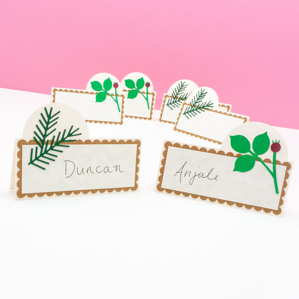 Wild Rose Place Cards / Buffet Labels