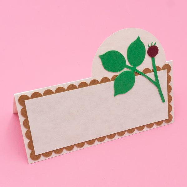 Wild Rose Place Cards / Buffet Labels