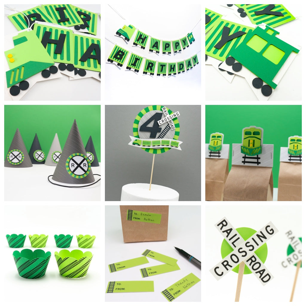Freight Train Birthday Party Decorations