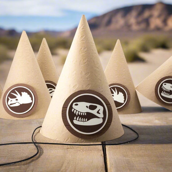 Old-timey Fossil Dig Party Hats