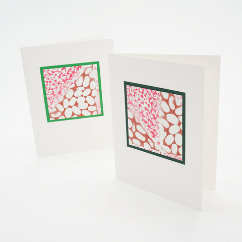 blank notecards - stamped rice and beans