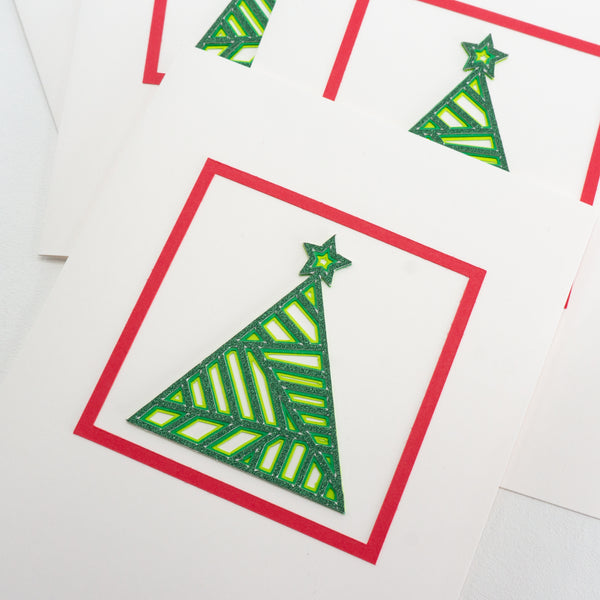 Layered Christmas Tree Notecards