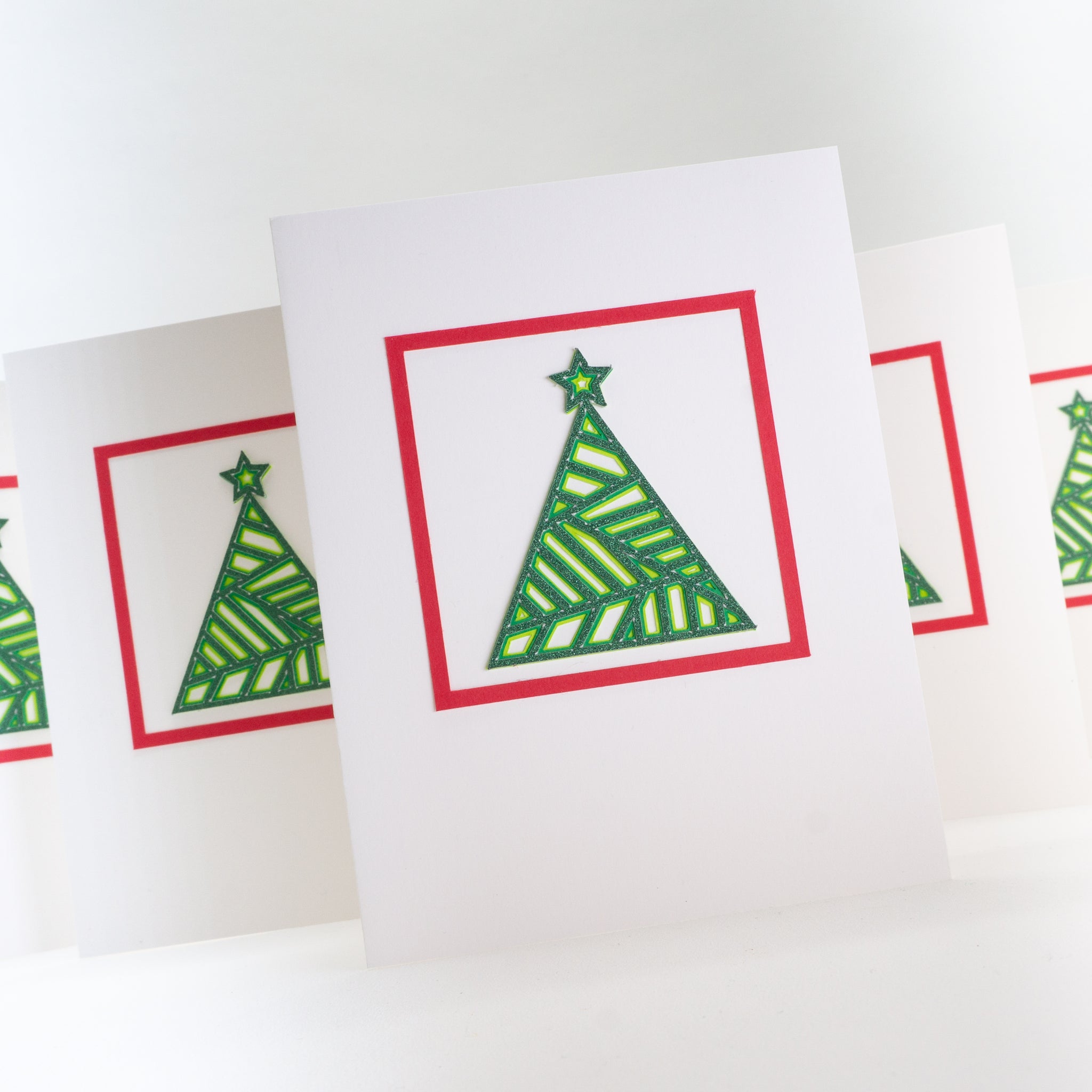 Layered Christmas Tree Notecards
