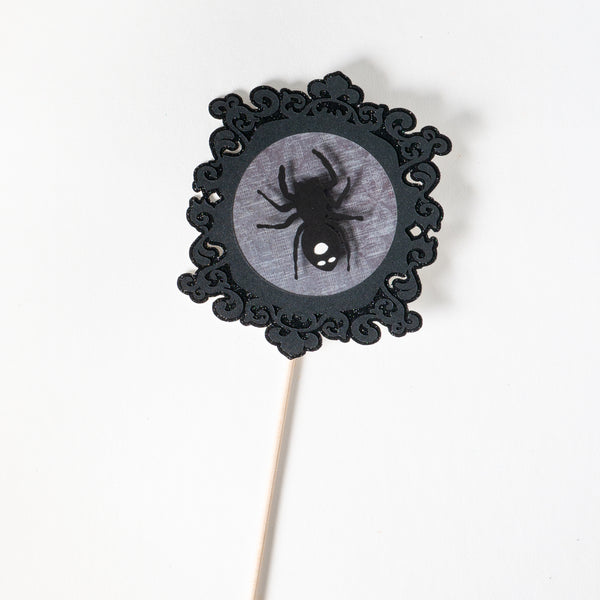 Jumping Spider Portrait Centerpiece Stick