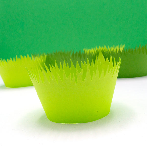 Green Grass Cupcake Wrappers