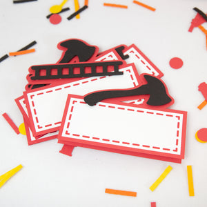 Firefighter Buffet Labels / Place Cards
