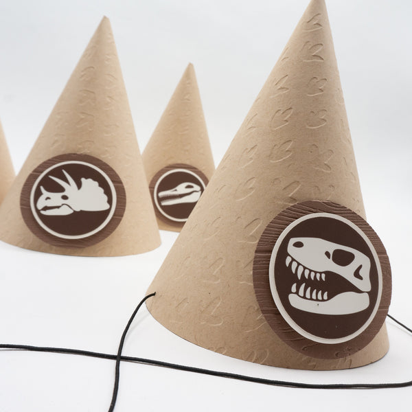 Old-timey Fossil Dig Party Hats