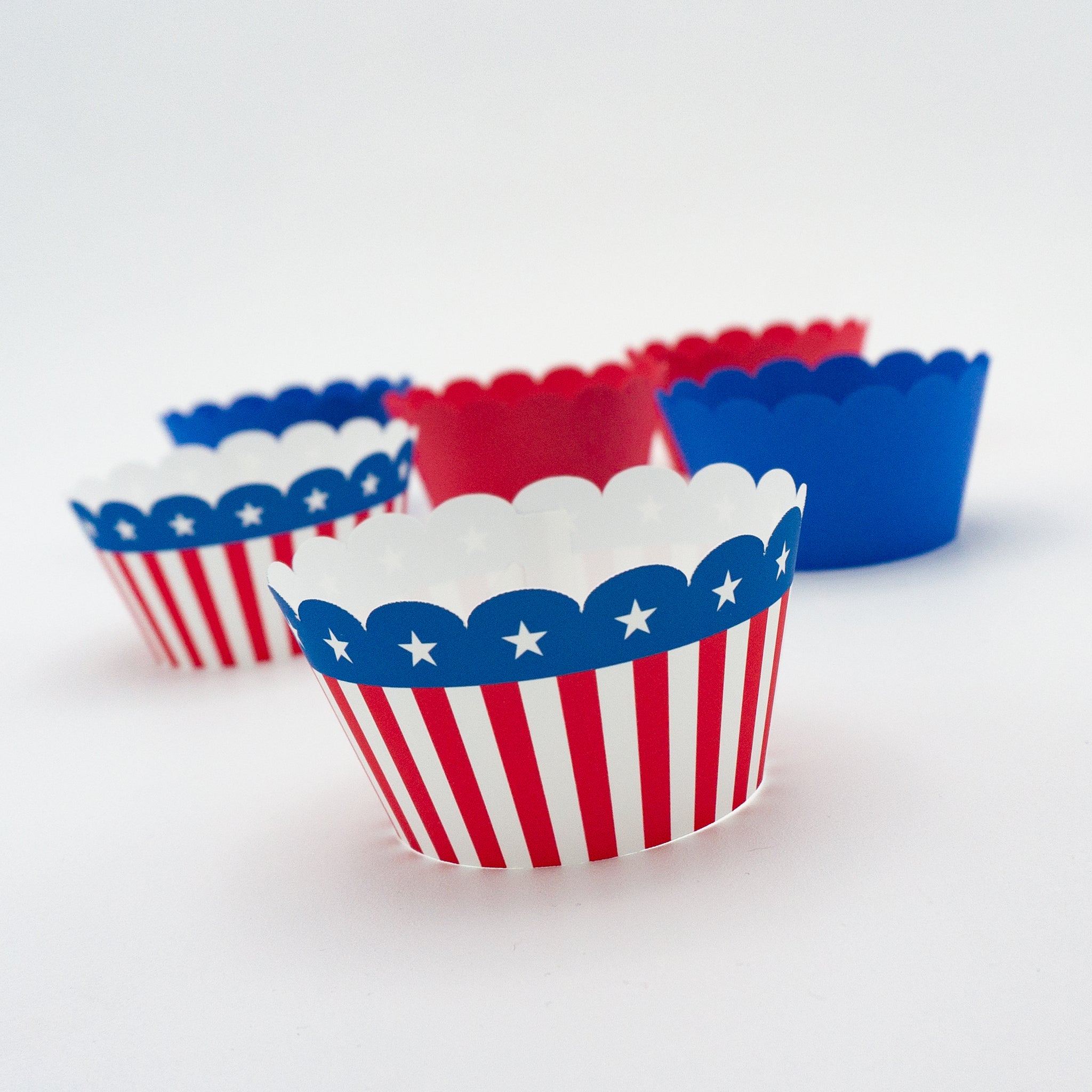 Patriotic Cupcake Wrappers