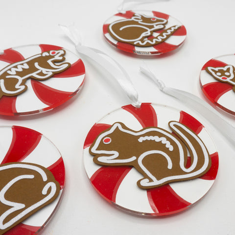 Gingerbread Cookie Mammal Ornaments