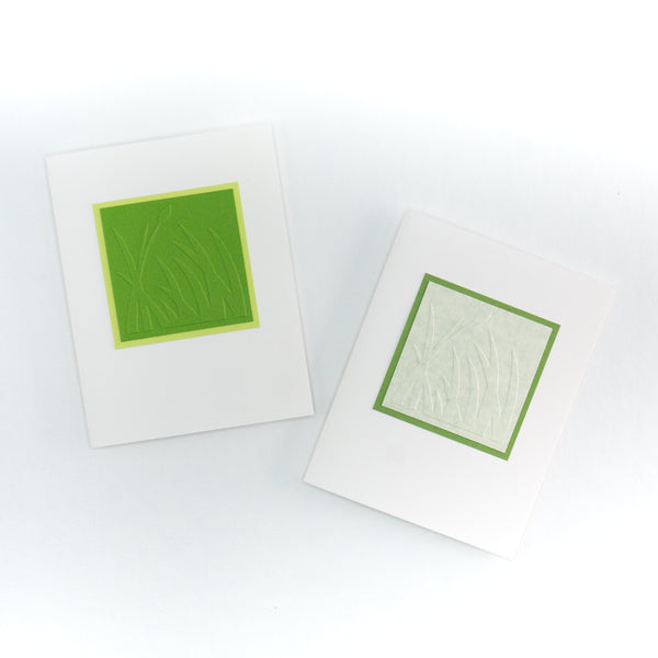 Embossed Spring Grass Notecards