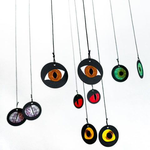 Spooky Animal Eyeball Pendants